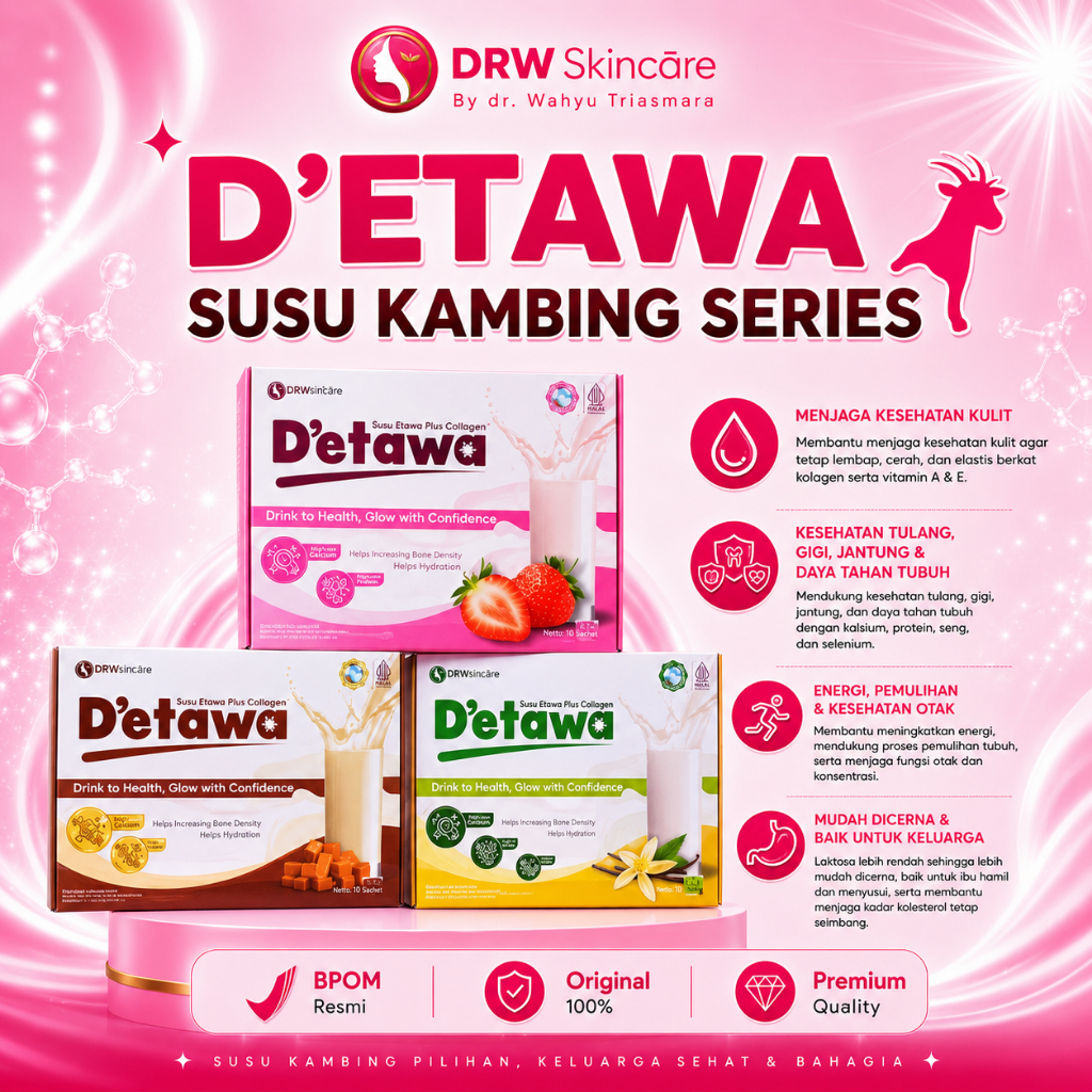 Drw Skincare Susu D'etawa Susu Collagen / Susu Kambing Bisa Putih Badan BPOM ORI 100%