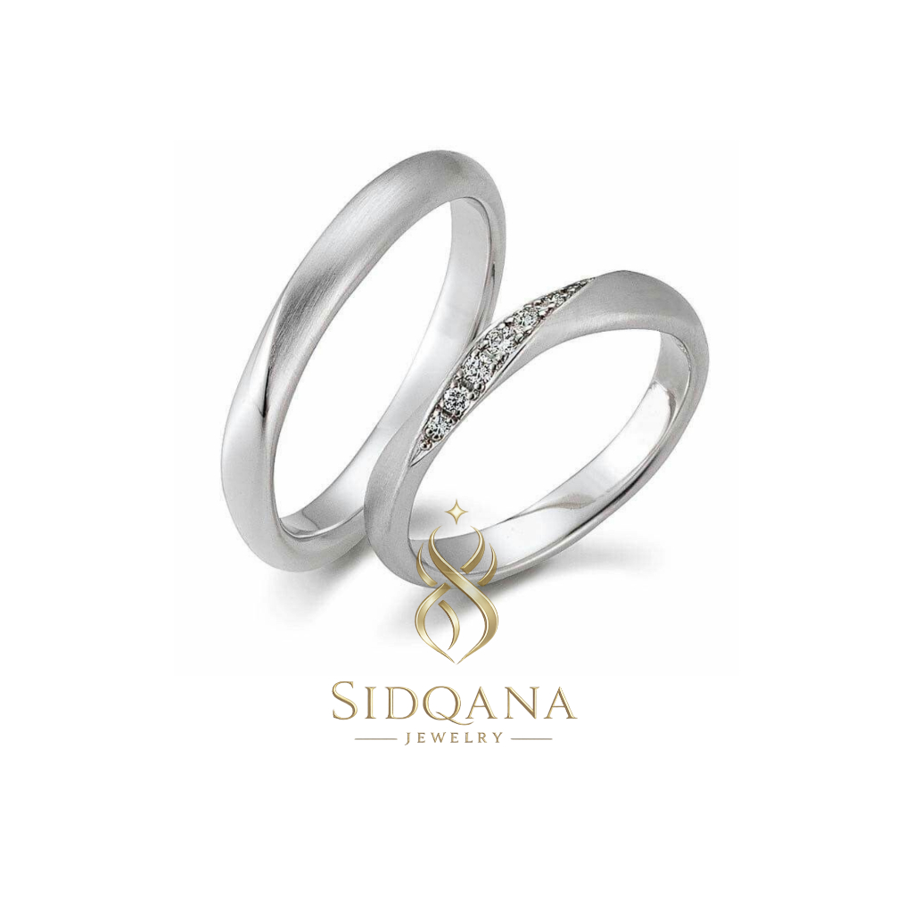 Sidqana Jewelry - Cincin Couple Silver Perak Murni - Couple Ring