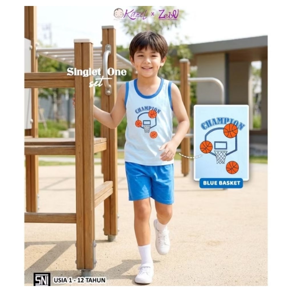 Kazel Zebe Singlet One Set