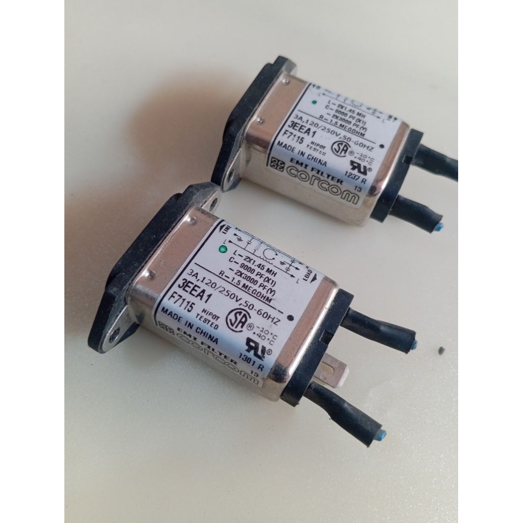 EMI FILTER CORCOM 3A/40'C/250V BEKAS ORIGINAL
