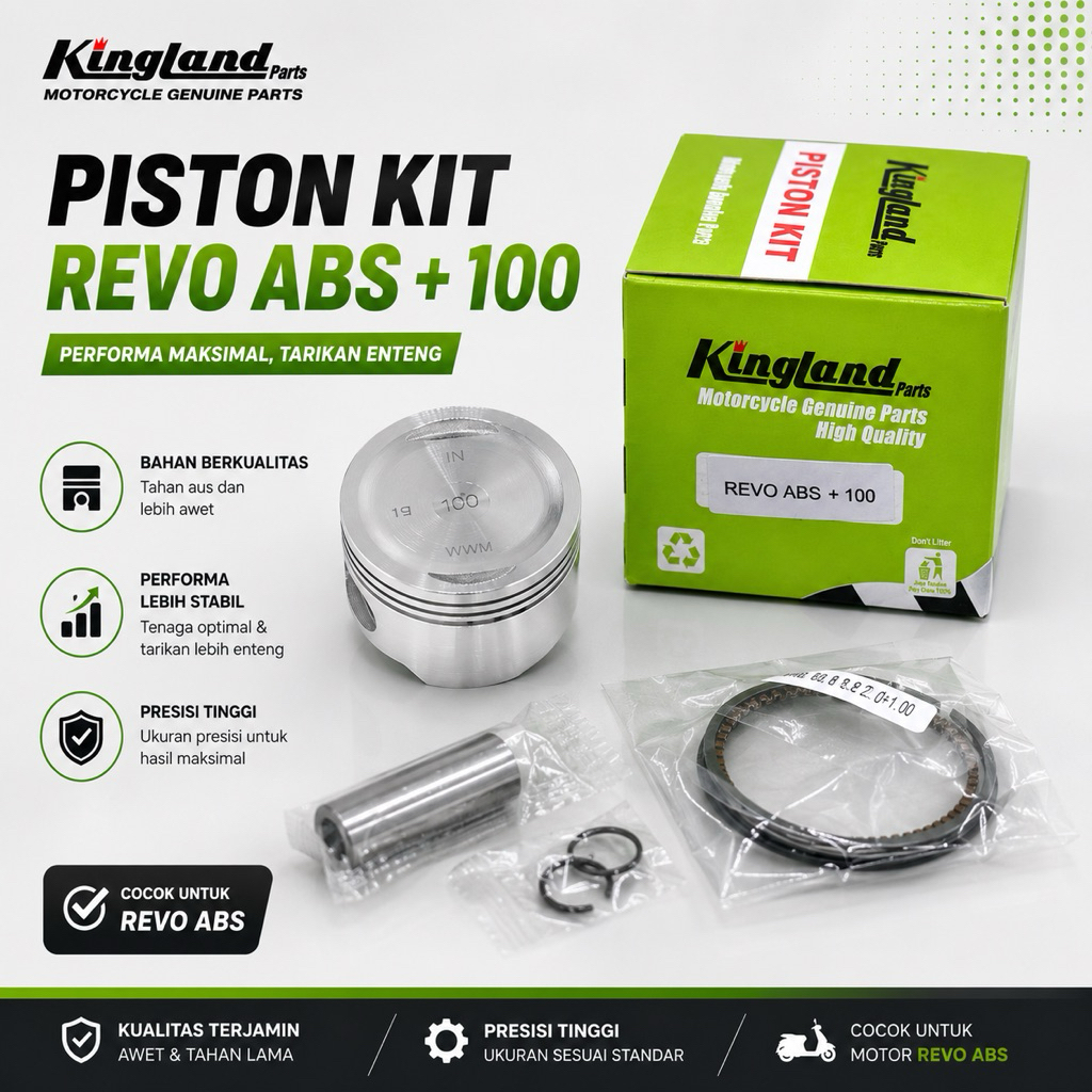 Piston Kit / Piston + Ring Seher Kit Motor Revo Absolute