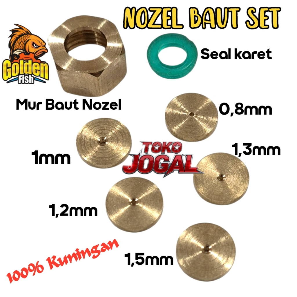 GOLDEN FISH TU26 NOZEL BAUT - nosel plat - nozel mur - nozel thailand mesin sprayer semprot hama 2 t