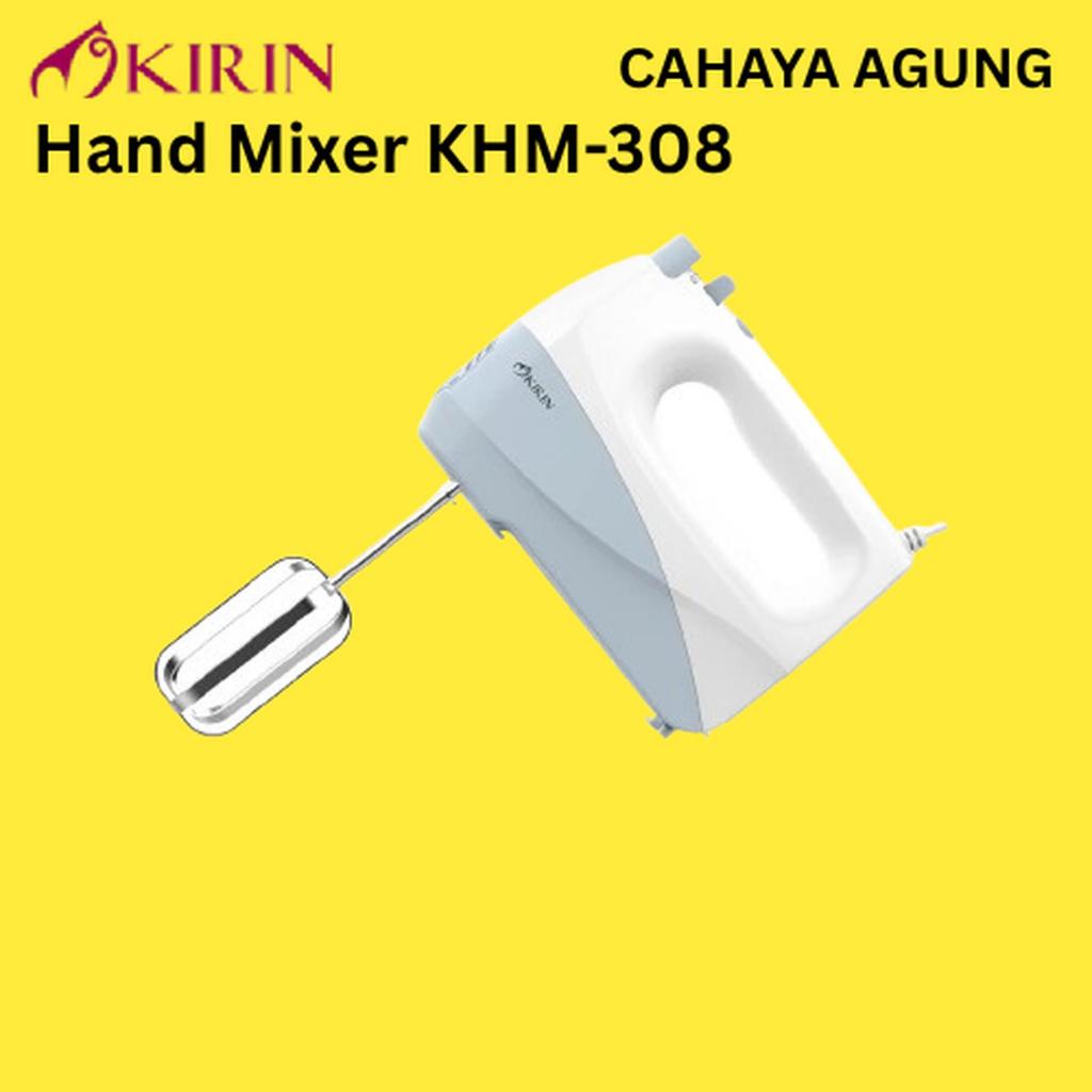KIRIN Hand Mixer KHM-308 300W | 5 Kecepatan | Multifungsi untuk Kue, Roti & Whipped Cream