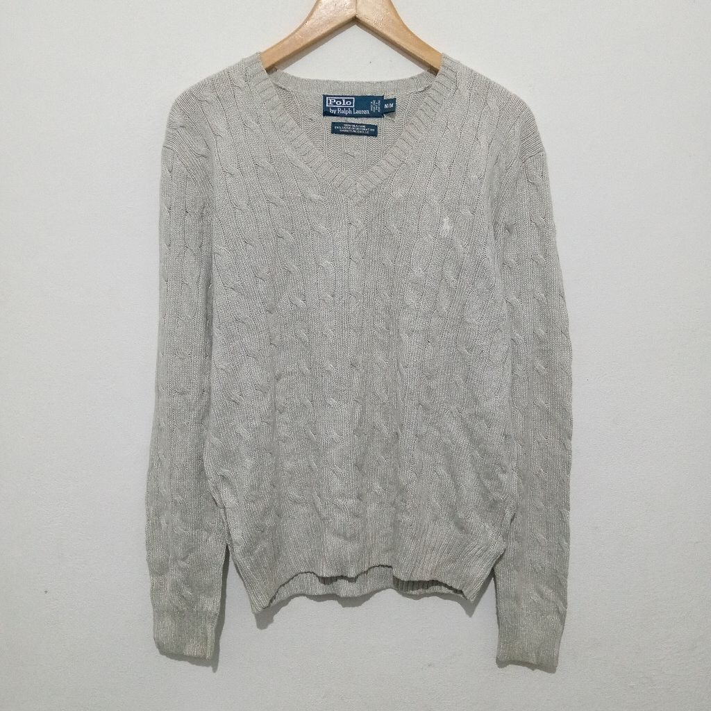 knit polo Ralph Lauren cable