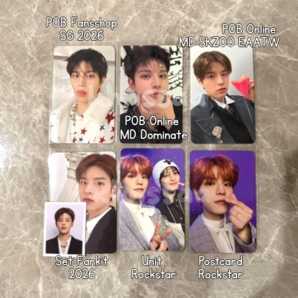 [BACA DESKRIPSI] Photocard Official Stray Kids Seungmin [ROCKSTAR, DOMINATE CELEBRATE, FANKIT 2026, 