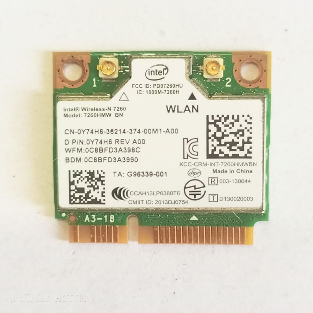 Wifi card network card internal dell vostro 14-5480 series dell 5480 v5480 5470 dell p41g ori