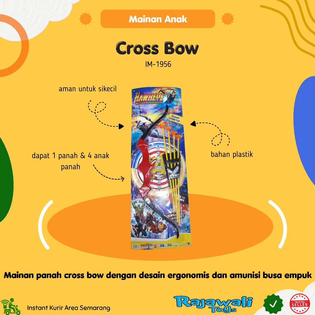 MAINAN ANAK CROSS BOW IM-335 / MAINAN PANAHAN ANAK / TOKO MAINAN RAJAWALI GAJAHMADA