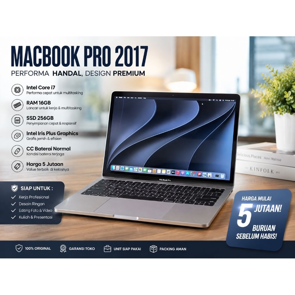 MACBOOK PRO 2017 | CORE I7 | RAM 16GB | SSD 256GB | GOOD