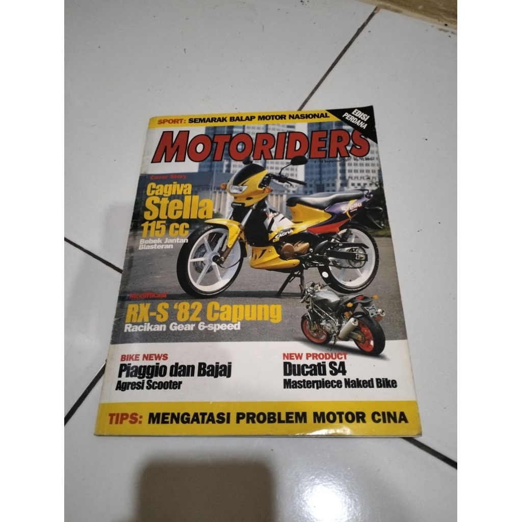 MAJALAH MOTORIDERS EDISI PERDANA 2001
