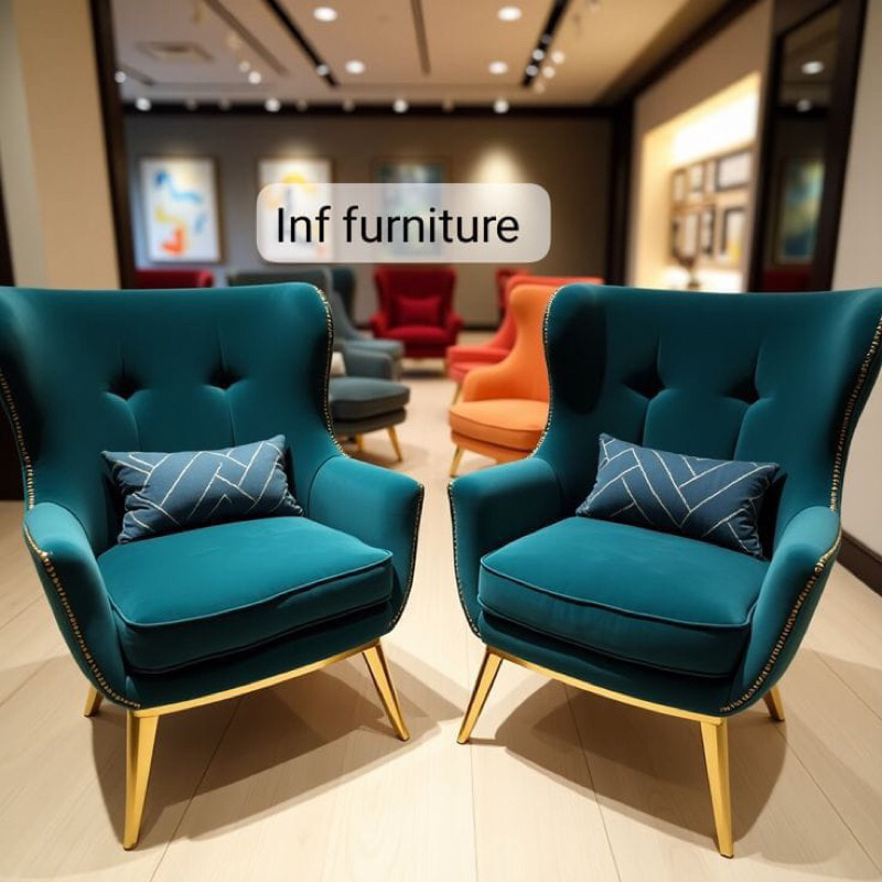 sofa single Chesterfield free bantal