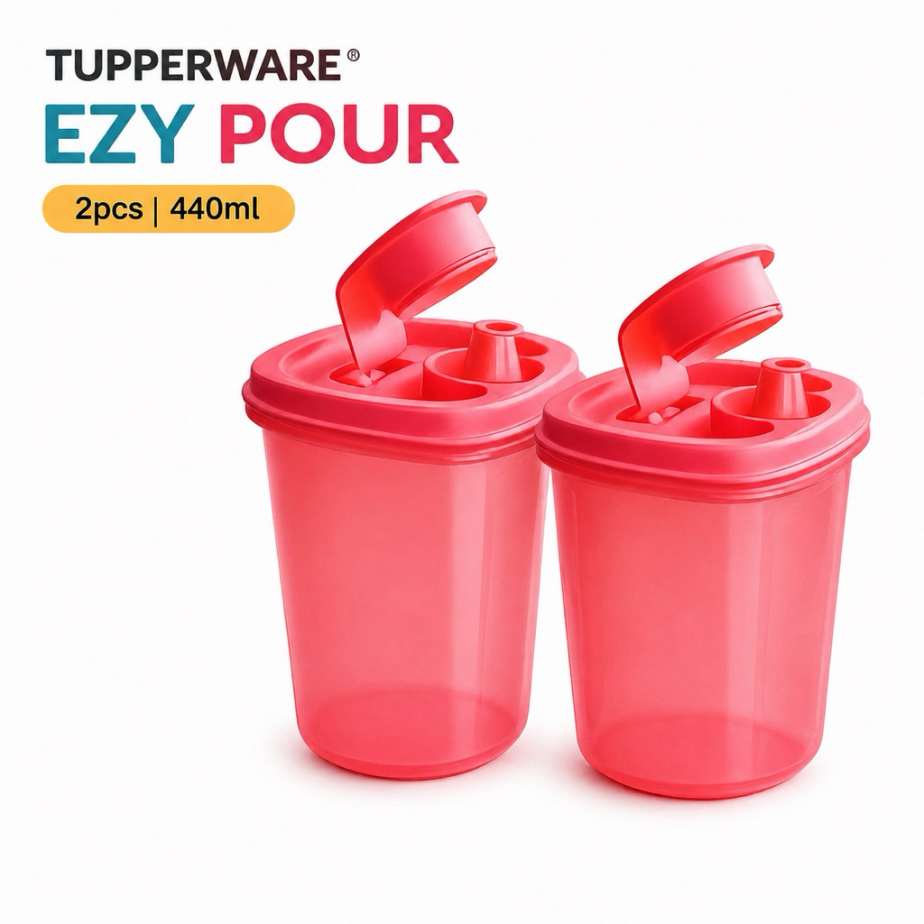 tupperware ezy pour 440ml / wadah kecap saos