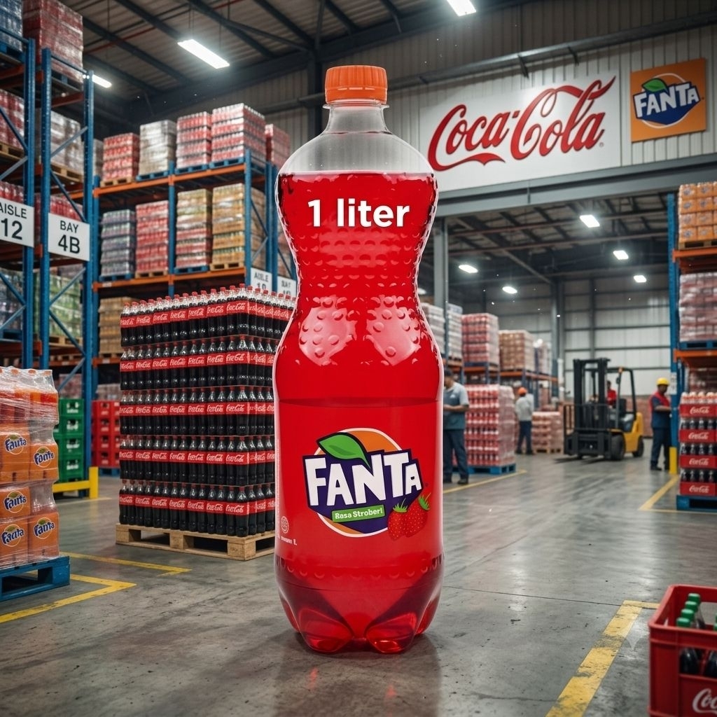 FANTA 1 Liter 1 DUS ISI 12 BOTOL
