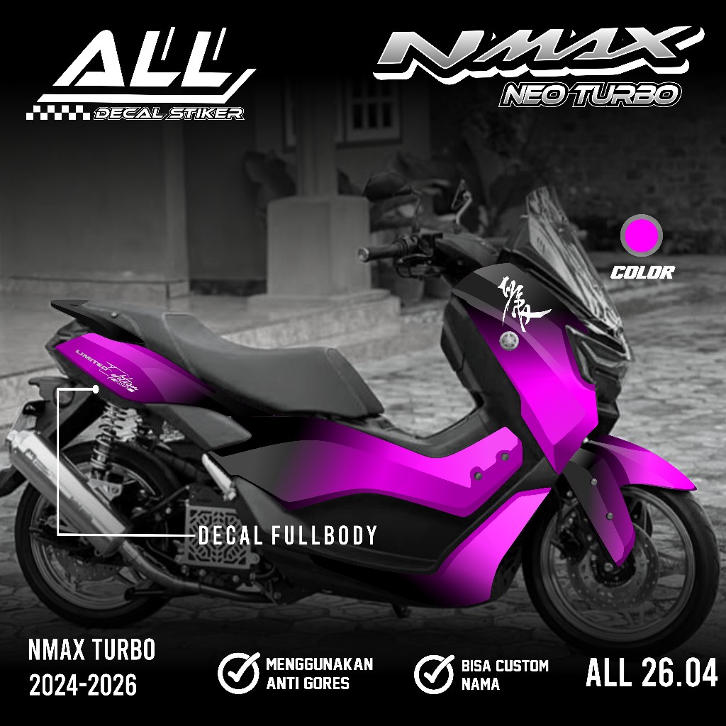 COD Sticker Decal Nmax Neo S Nmax Turbo 2024 2025 Full Body Sticker Nmax Neo S Turbo NEW Decal Stick
