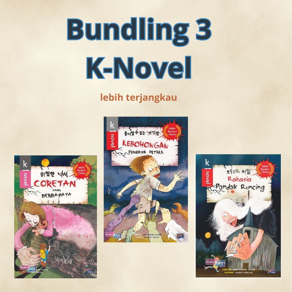 Paket 3 Novel Anak Korea Terjemahan | Kim Kyung Jin | Preloved