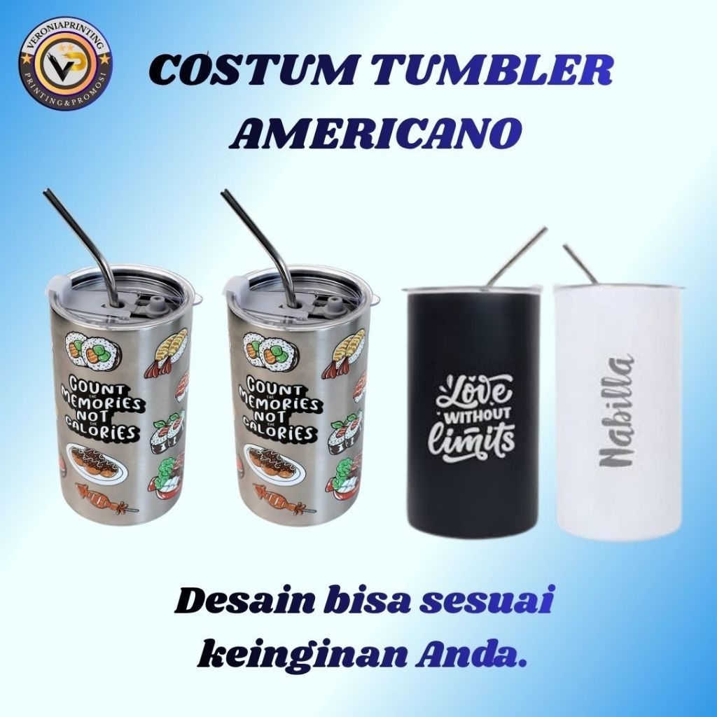 COSTUM TUMBLER AMERICANO,mug Americano 600ml, costum tumbler stenlissteel,,tresmos