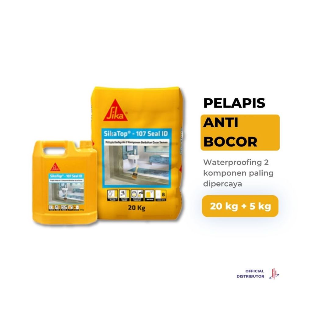 SikaTop 107 Set 25kg 20kg Semen + 5kg Cairan SikaTop 107 Seal ID Mortar Waterproof 25kg