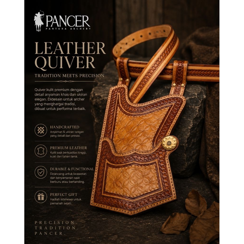 quiver kulit asli model korean