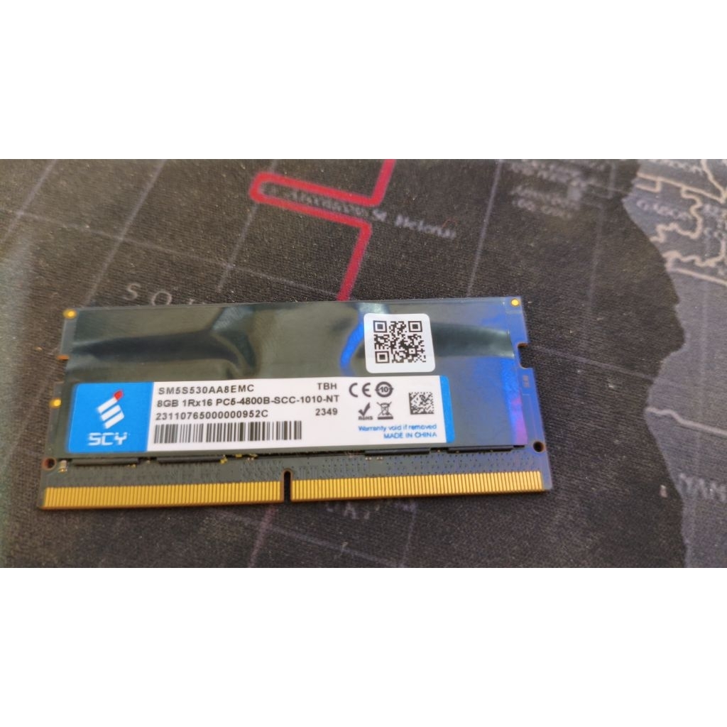(Second) RAM Ddr5 8Gb 4800B merk SCY