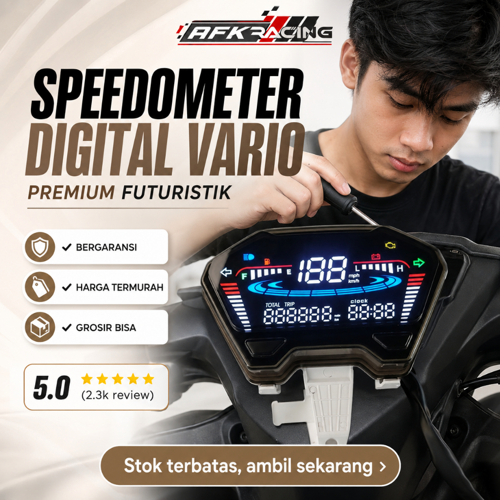 speedometer digital led odometer gauge motor HD OEM VARIO BEAT CLICK spidometer spedo Kilometer Thai