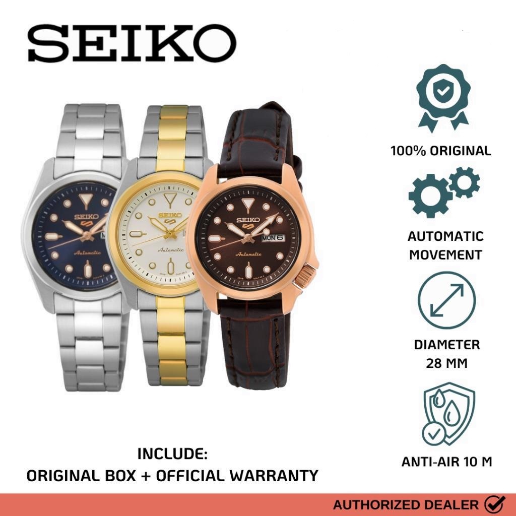 Jam Tangan Seiko 5 Ladies Automatic SRE003 SRE003K1 SRE004 SRE004K1 SRE006 SRE006K1 Original Garansi