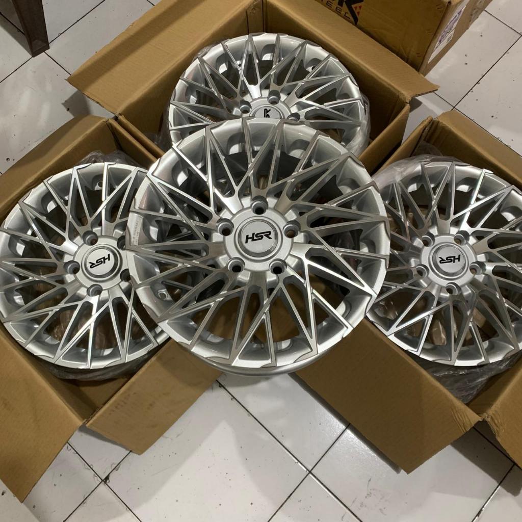 Velg r15 pcd 5x114 ertiga granmax innova velg hsr masure ring 15 silver