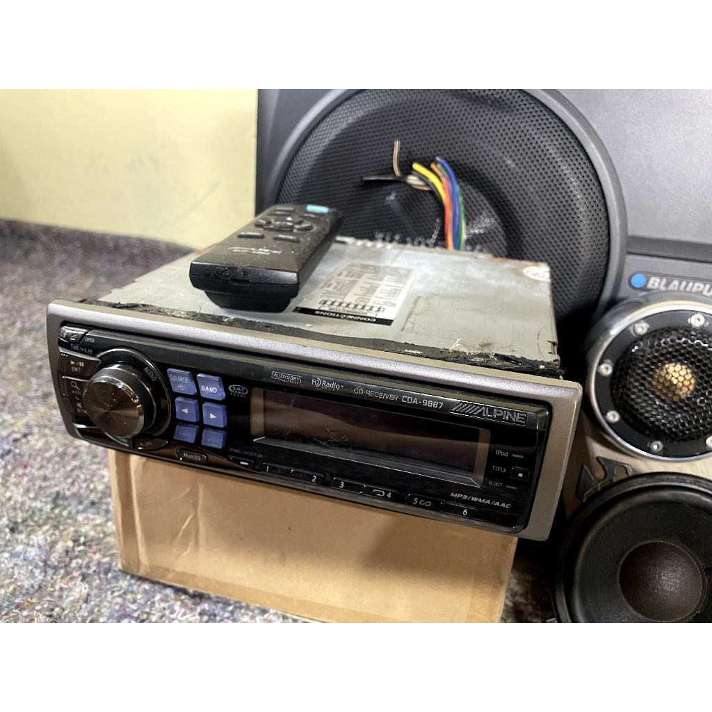 Alpine CDA 9887 Headunit Singledin SQ Processor