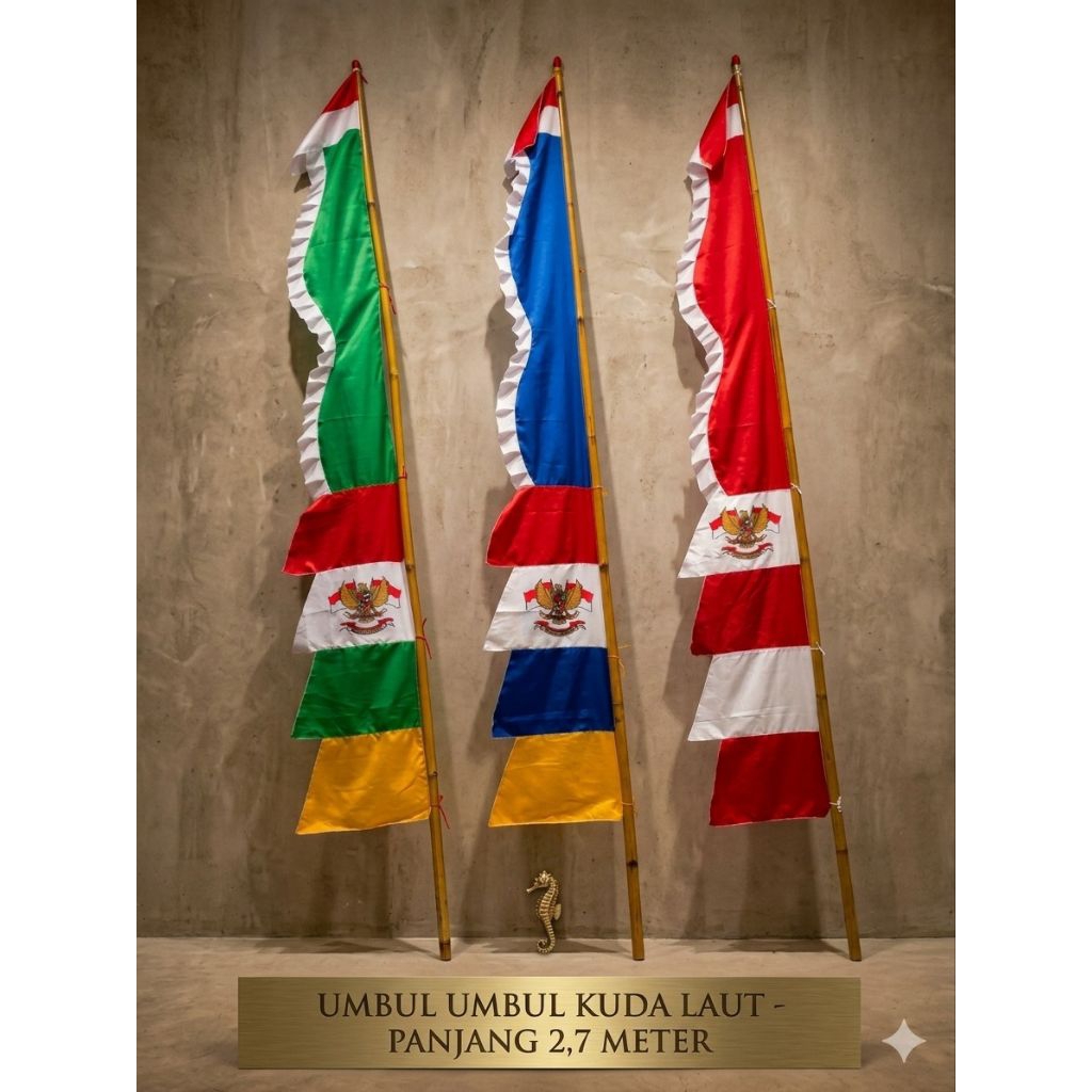 ( 1KODI/20 PCS ) BENDERA UMBUL2 KUDA LAUT