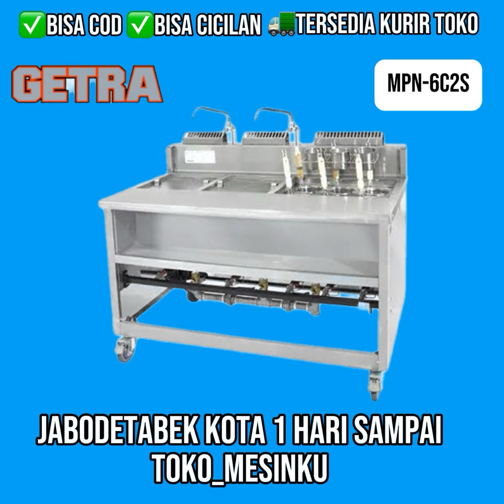 MESIN REBUS MIE GETRA MPN-6C2S MESIN MIE AYAM 6 LUBANG LOW PRESSURE