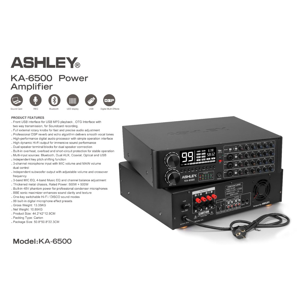 Power amplifier Ashley ka 6000 original ASHLEY KA6000