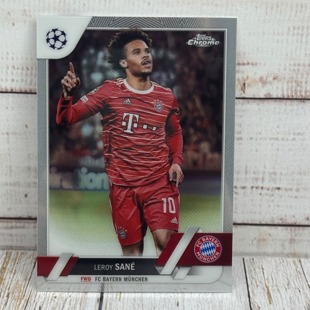 Kartu Bola Leroy Sane Bayern Munchen Topps Chrome Original