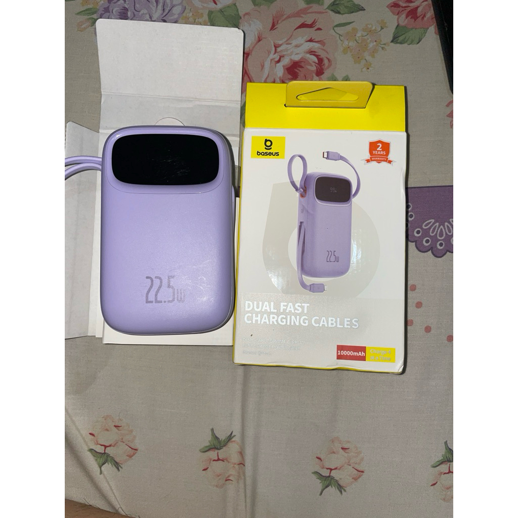 Preloved Baseus Powerbank Ungu