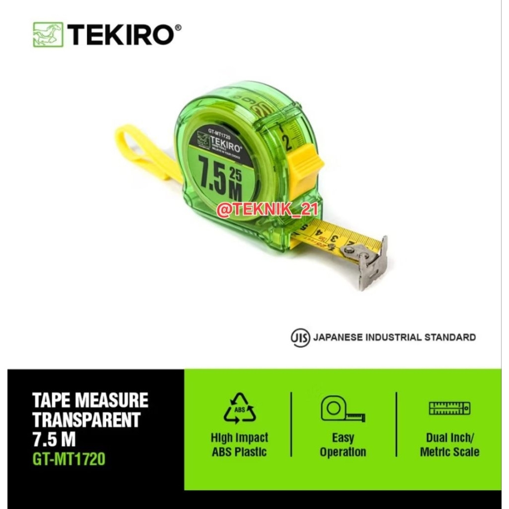METERAN TEKIRO 7.5 M TEKIRO METERAN 7.5 M