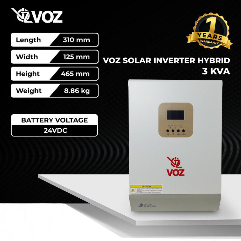 Voz Solar Inverter Hybrid 3 Kva