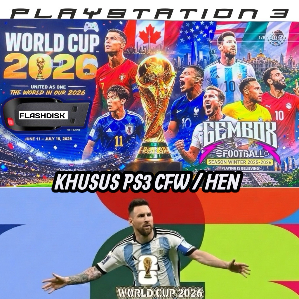 FLASHDISK BOLA PS3 UPDATE GEMBOX PS3 CFW/HEN