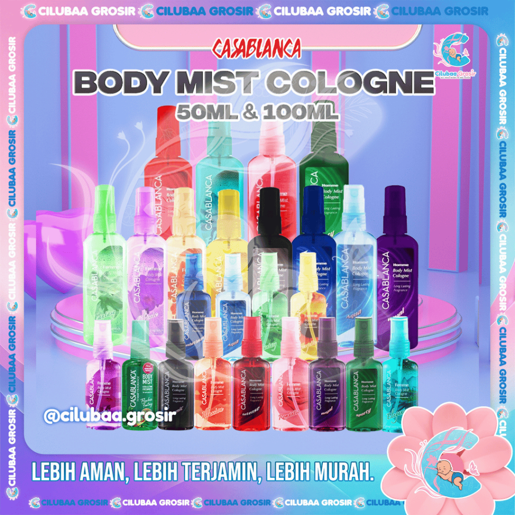 CASABLANCA Body Mist Cologne 50mL & 100mL || Parfum Femme Women || Homme Men