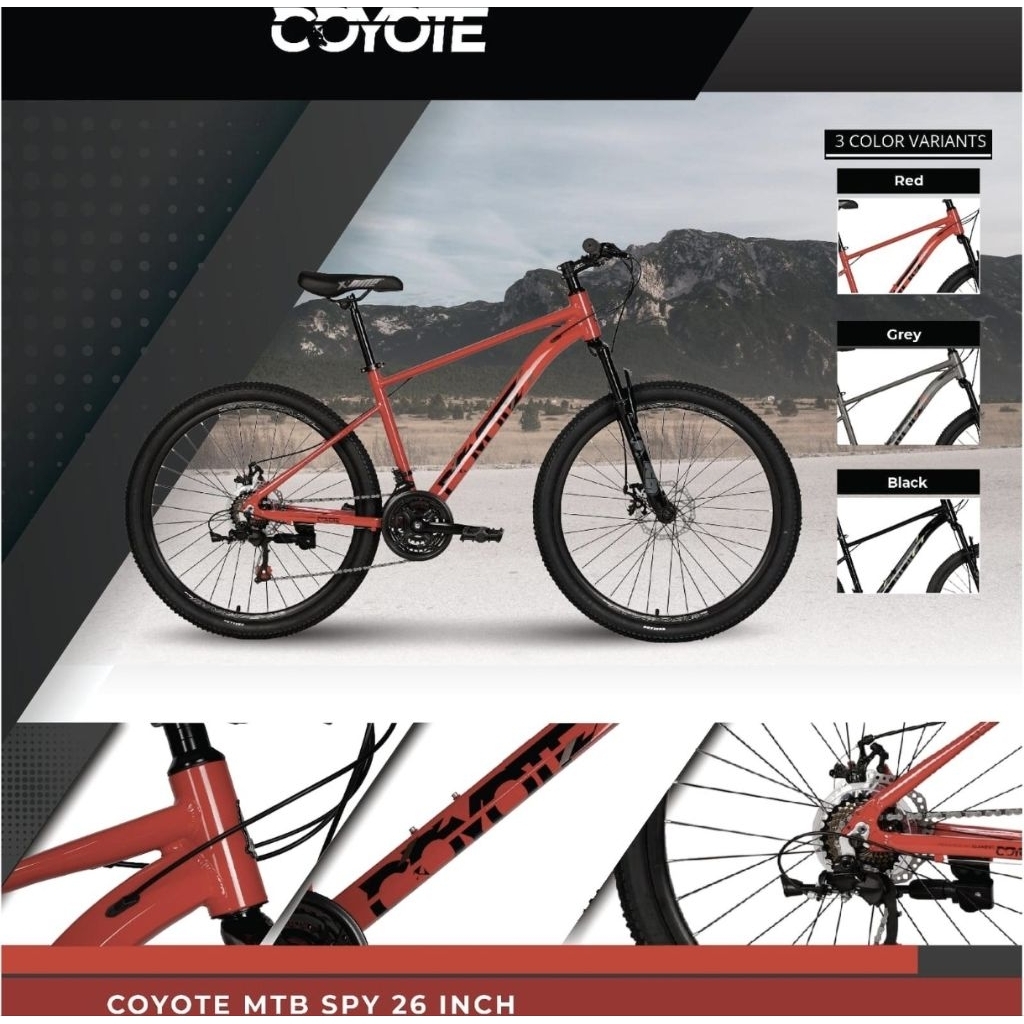 Sepeda MTB 26 inch Element Coyote Spy frame alloy