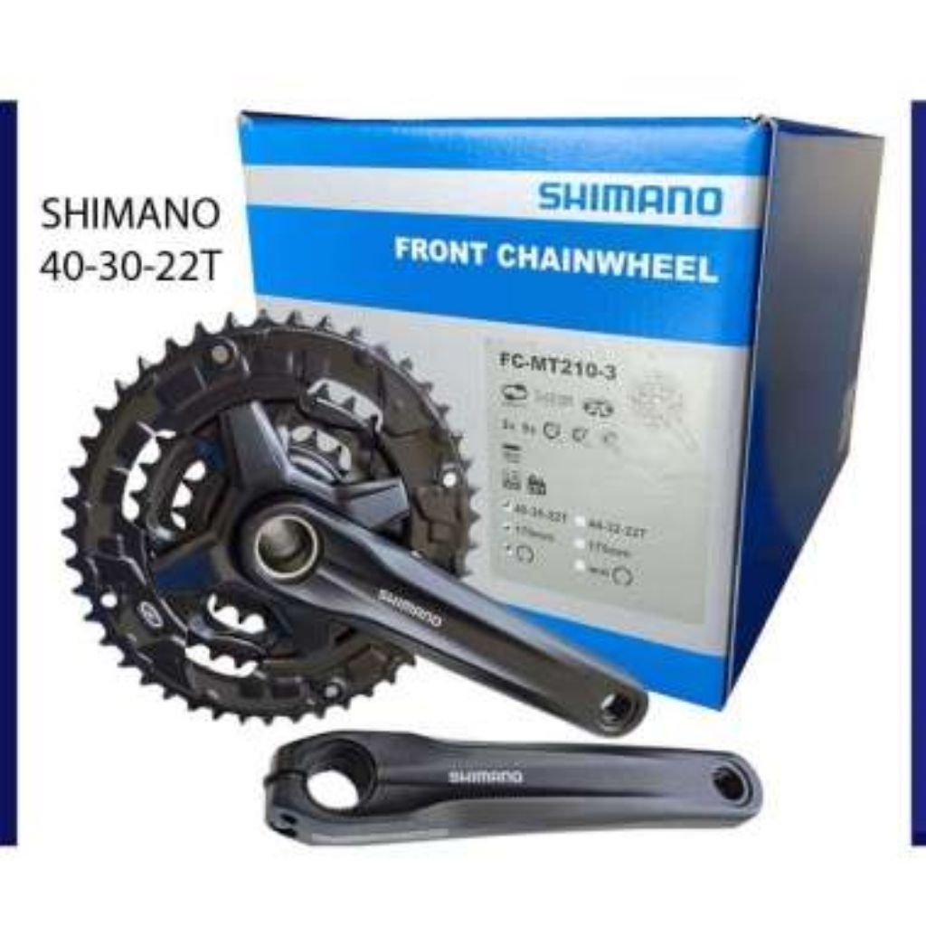 BNIB Crank Set SHIMANO Altus FC-MT210-3 Hollowtech II Triple 40-30-22T Crank MT210 Triple Chairning 