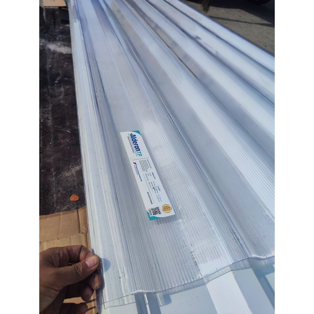 atap double layer alderon transparan