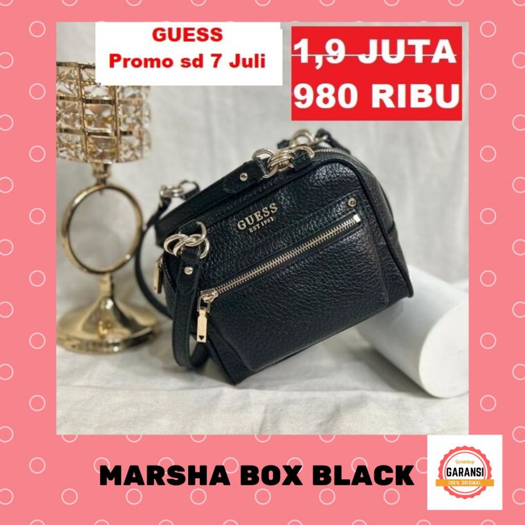 Tas Guess seri MARSHA BOX shoulder bag original SALE STORE