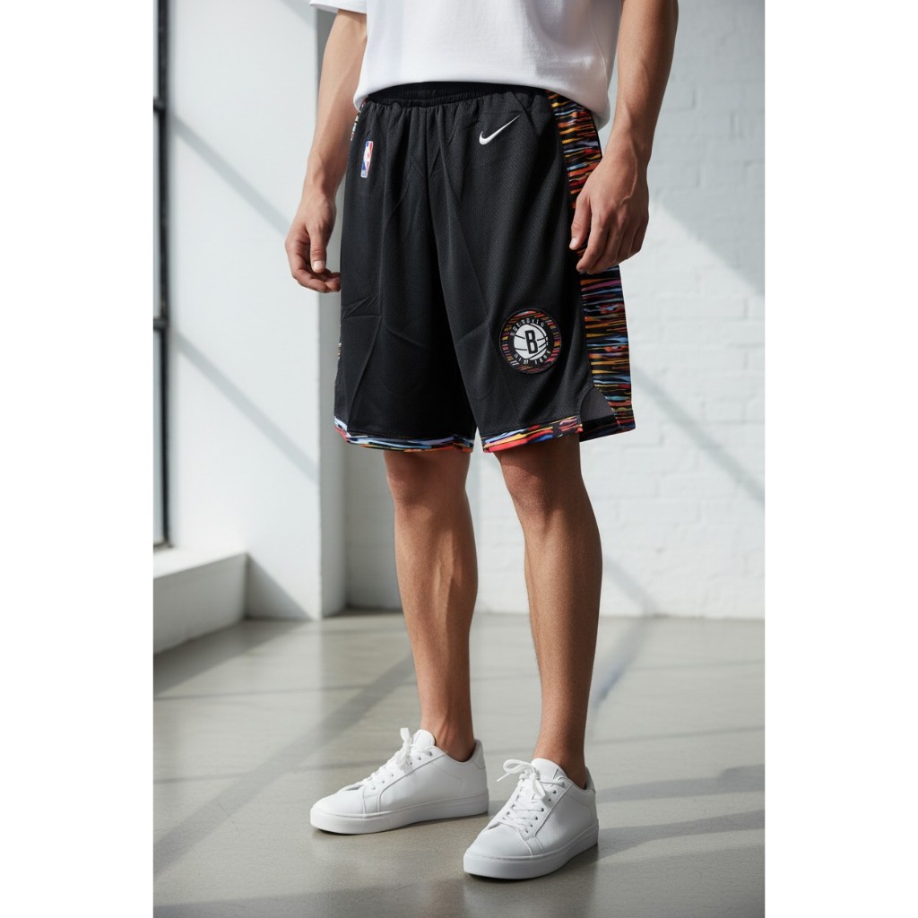 CELANA OLAHRAGA BASKET IMPORT BROOKLYN NETS CITY EDITION HITAM 20/21