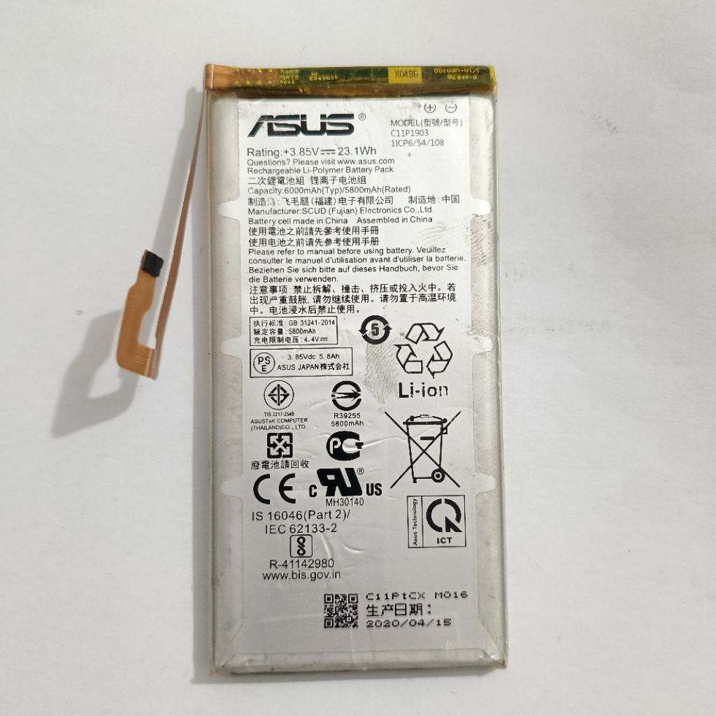 Baterai Asus Rog Phone 3 Ori Copotan / Ori Bawaan hp