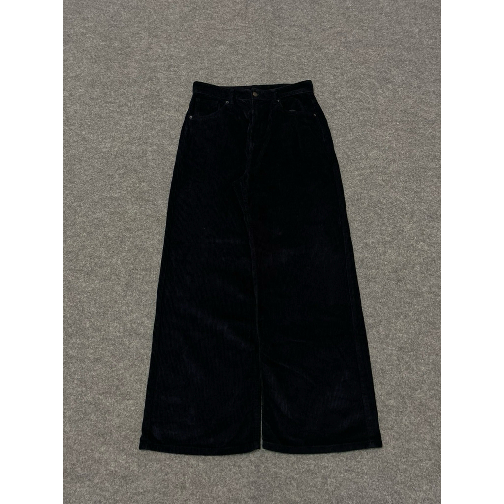 8second Baggy Navy Blue Corduroy Pants