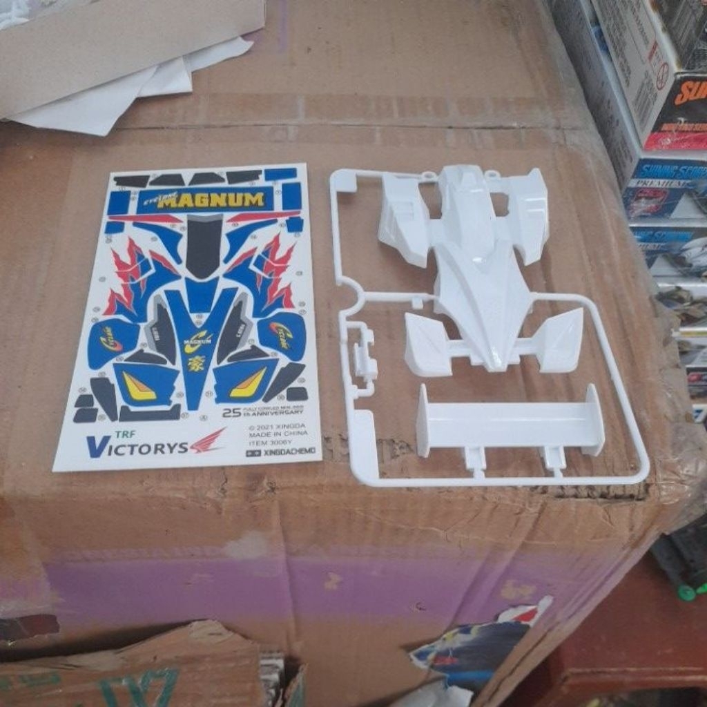 body Stiker Cyclone magnum seri TRF Victory replika tamiya
