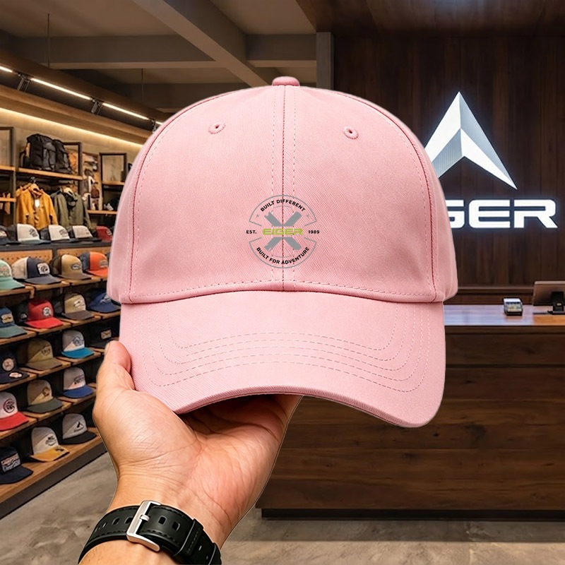 Topi EIGER Topi Baseball Bordir Premium Topi Casual Pria Wanita Kekinian Streetwear