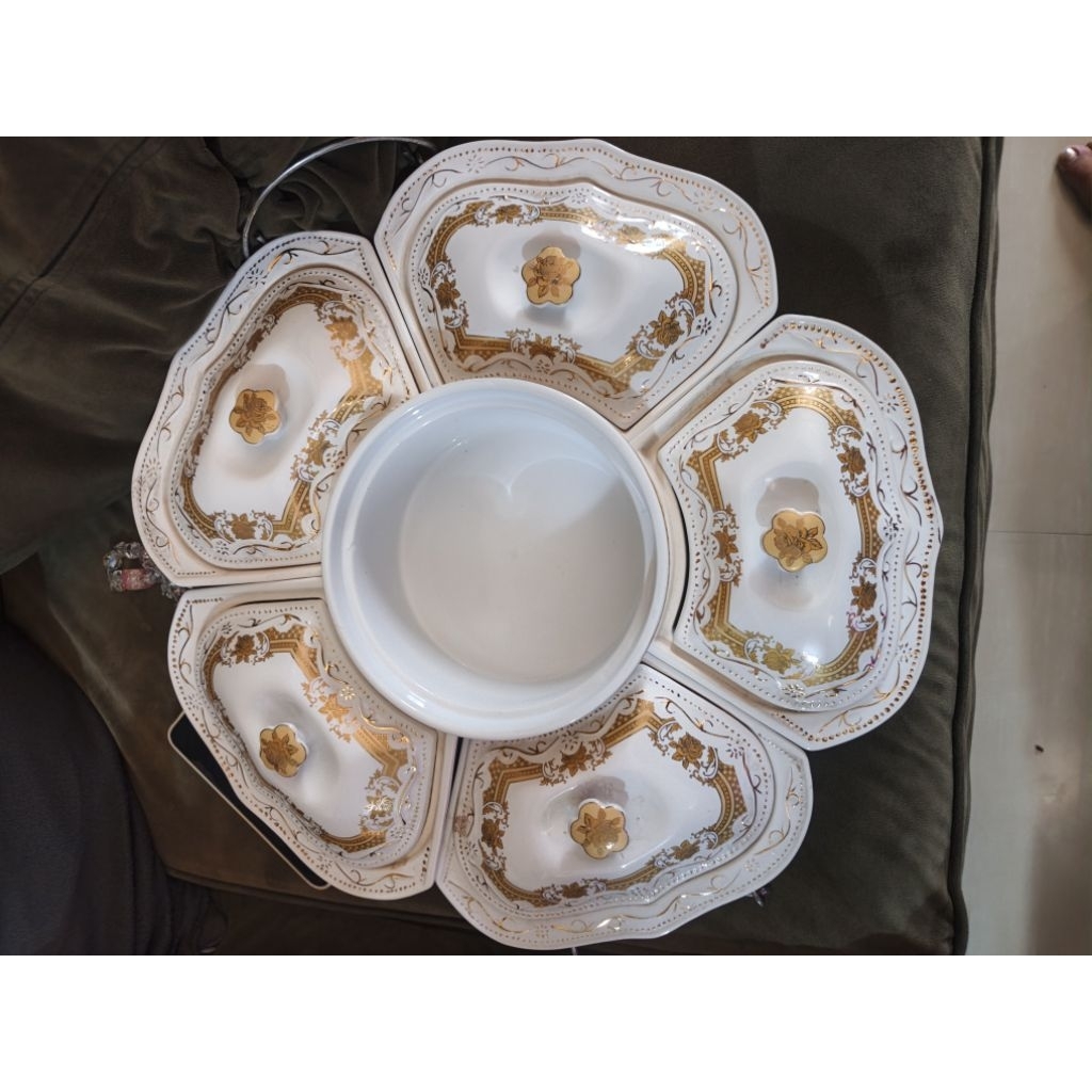 prasmanan keramik putar lazy susan serving set HOME FINE