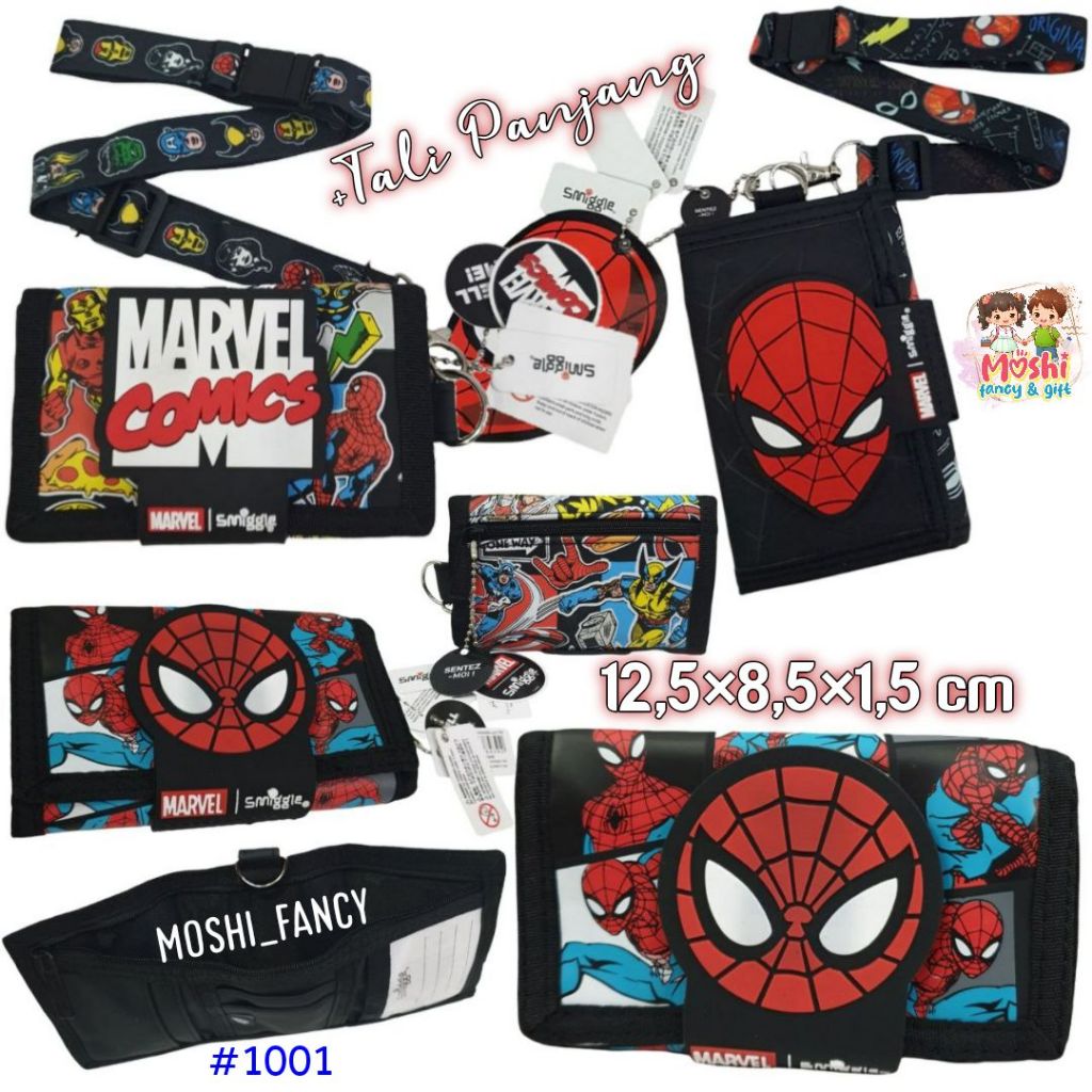 Dompet Anak Spiderman / Dompet Lipat Anak Spiderman / Dompet Tali Anak Laki-Laki Spiderman Boy