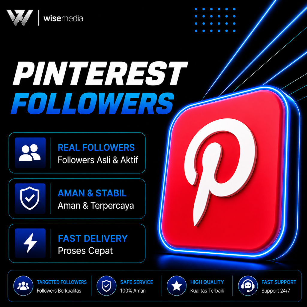 Pinterest Followers | Tambah Followers Pin | Jasa Followers | Followers Akun Pinterest | Real,