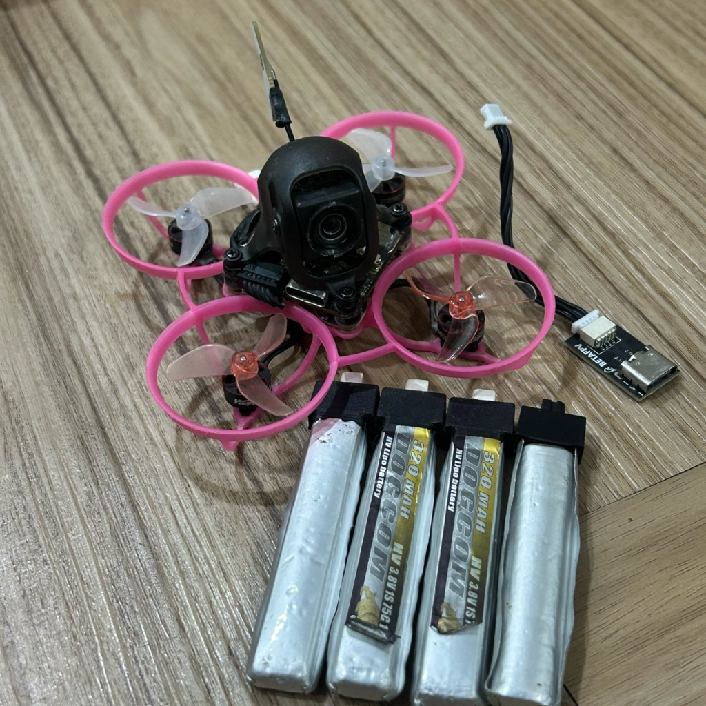 Meteor65 Pro O4lite Rakitan 65mm Elrs bonus 4 beterai 1s drone fpv