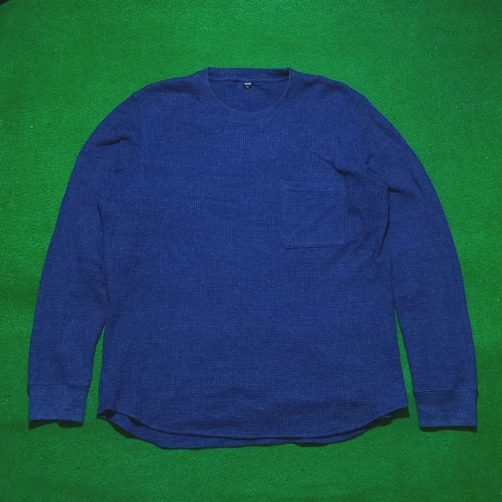 long sleeve uniqlo waffle pocket