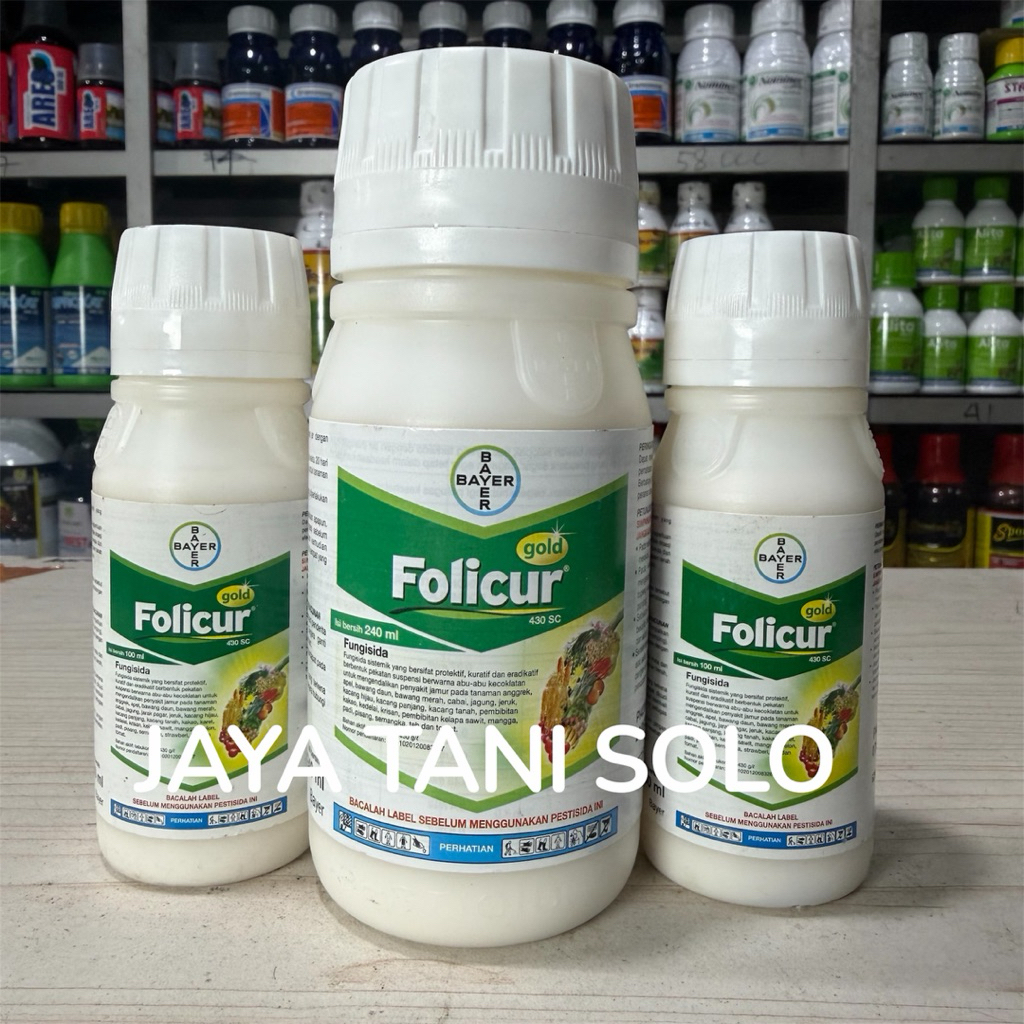 Bayer Folicur Gold 430SC Fungisida Sistemik Anti Bercak Daun Jamur untuk Padi Busuk Buah Bawang Caba